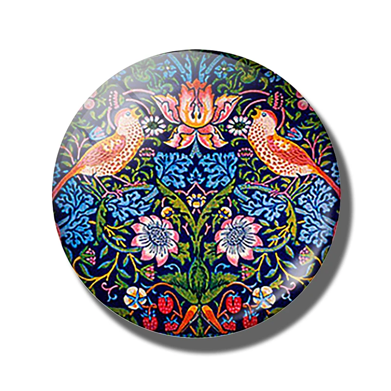 PACK OF 1 Монет водяная Лилия пруд искусство 30 мм круглый магнит для холодильника Ван Гога стекло кабошон холодильник наклейка французский Импрессионизм домашний декор - Цвет: PACK OF 1