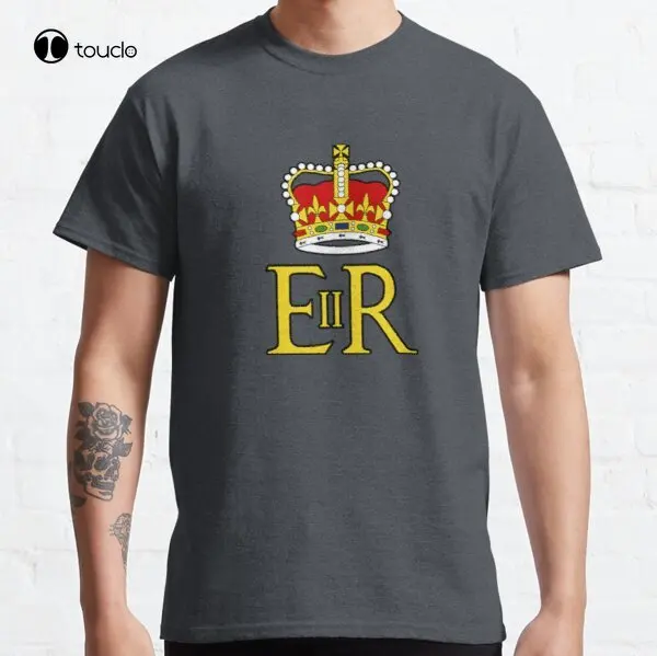 

Elizabeth Ii Er Crown Uk Monarch God Save The Queen Classic T-Shirt Tee Shirt