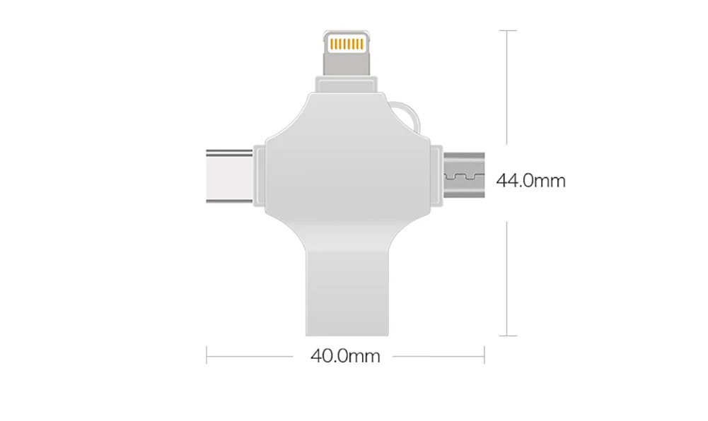 Bru 4 в 1 флешка Otg флэшка Usb флеш-накопитель 3,0 type-c для Iphone ipad Android Smart Phone Tablet PC 16g 32g 64g 128g 256gb флешки