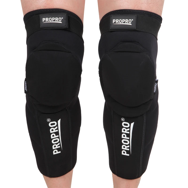 Extended Knee Guards Neoprene/kevlar Fabric/pe Shell Riding/skiing/mountain Calf Protection For Best Mtb Knee Pads