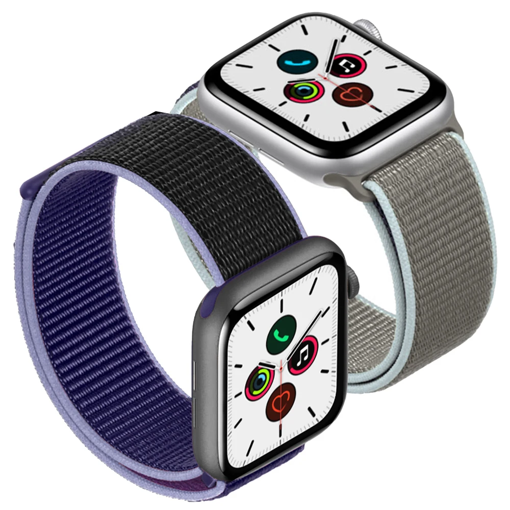 Band For Apple Watch Series 5 4 3 2 1 38MM 42MM watchband Breathable Nylon Strap Sport Loop for iwatch Bracelet 40MM 44MM