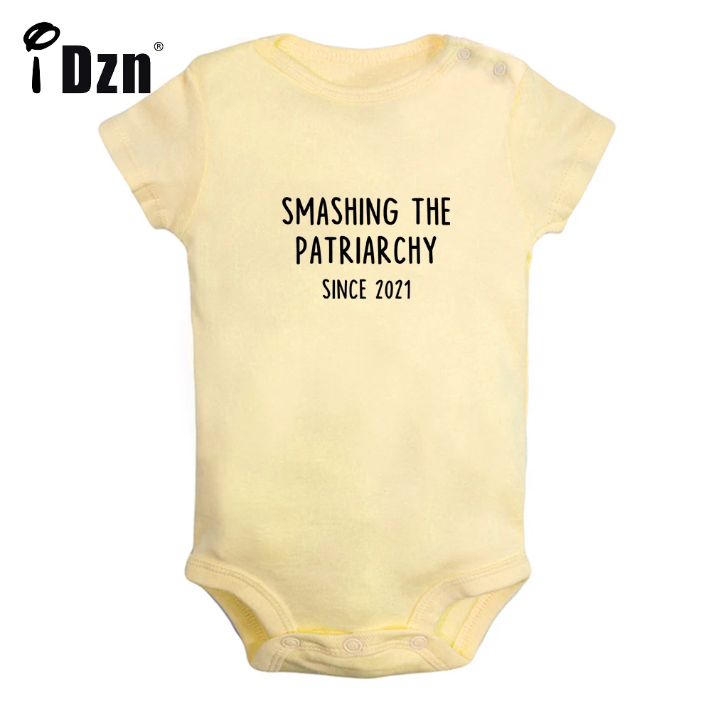 

Милый Детский боди Smashing The Patriarchy с 2021 года, женская одежда, Комбинезоны для маленьких мальчиков, короткий комбинезон для маленьких девочек