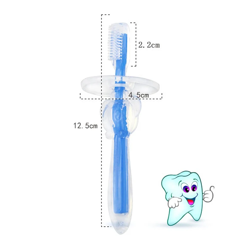 New Infant Baby Soft Silicone toothbrush Baby Newborn Training Toothbrush