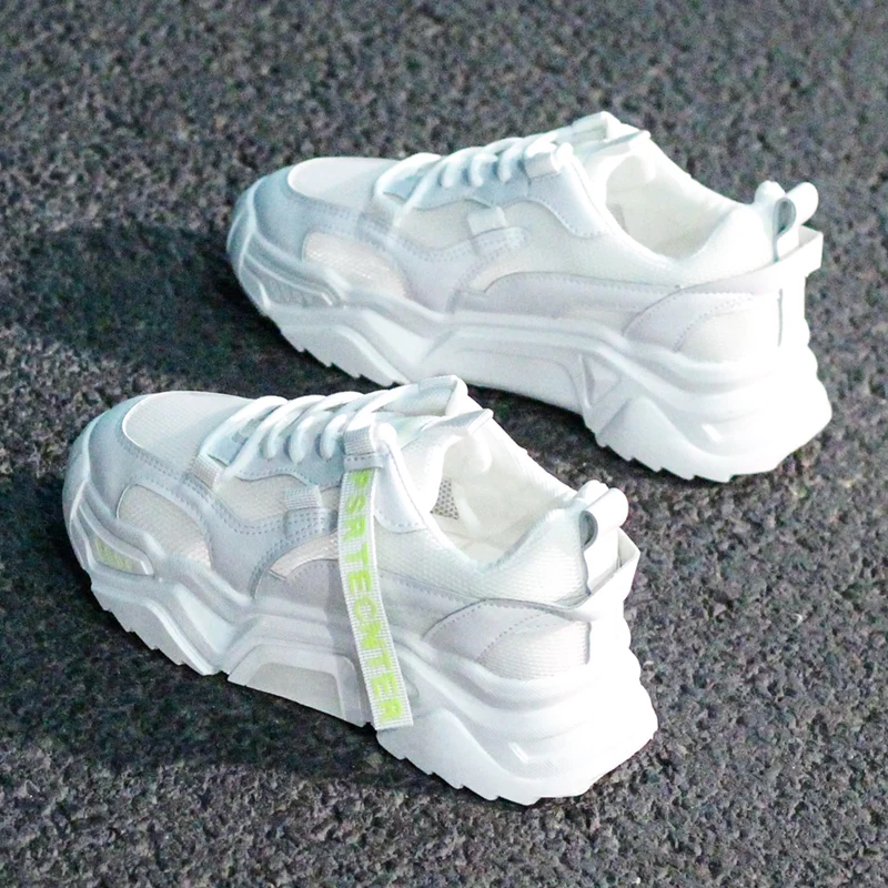 Модные кроссовки карамельных цветов Женская сетчатая дышащая удобная