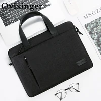 oyixinger mens laptop bag solid notebook handbag unisex oxford laptop bags for 13 14 15 inch macbook lenovo office document bag