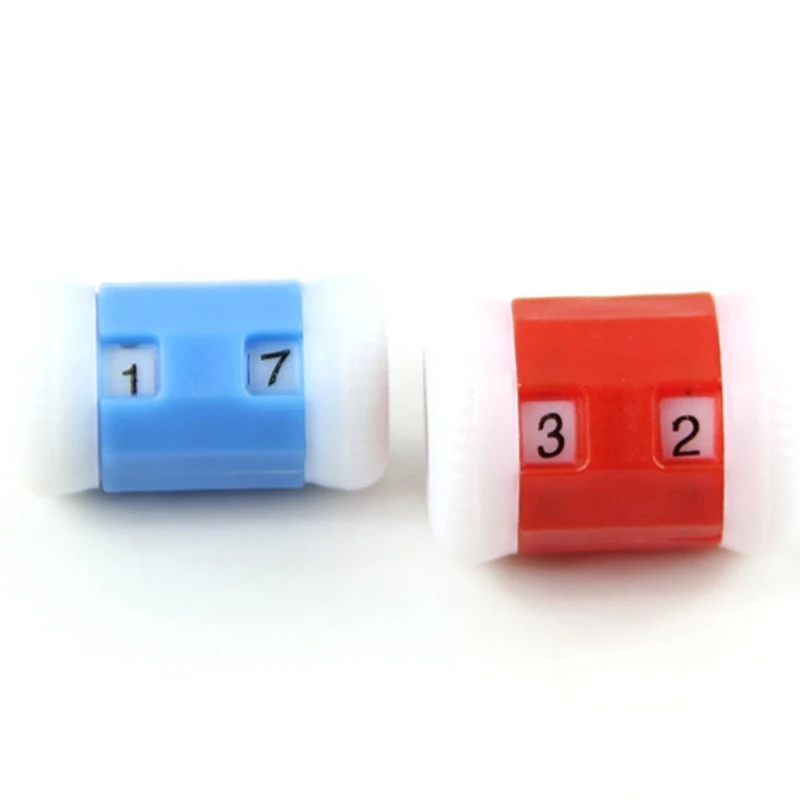 2 большие красные пластиковые вязаные спицы стойка + маленькие синие (большой * 1.5c