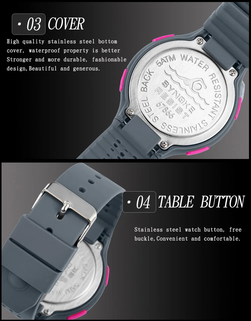 

Electronic Watch LED Display 50M Waterproof Alarm Clock Sports Watch for Student PU Strap Wristwatch Relogio Masculino Drop Ship