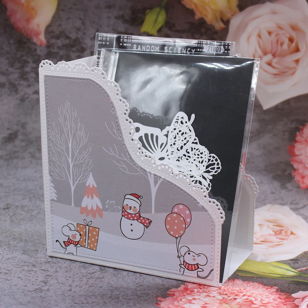 

Элегантный карманный органайзер ZFPARTY, папка для файлов, металлические пресс-формы для скрапбукинга/фотоальбома, декоративные тисненые бума...