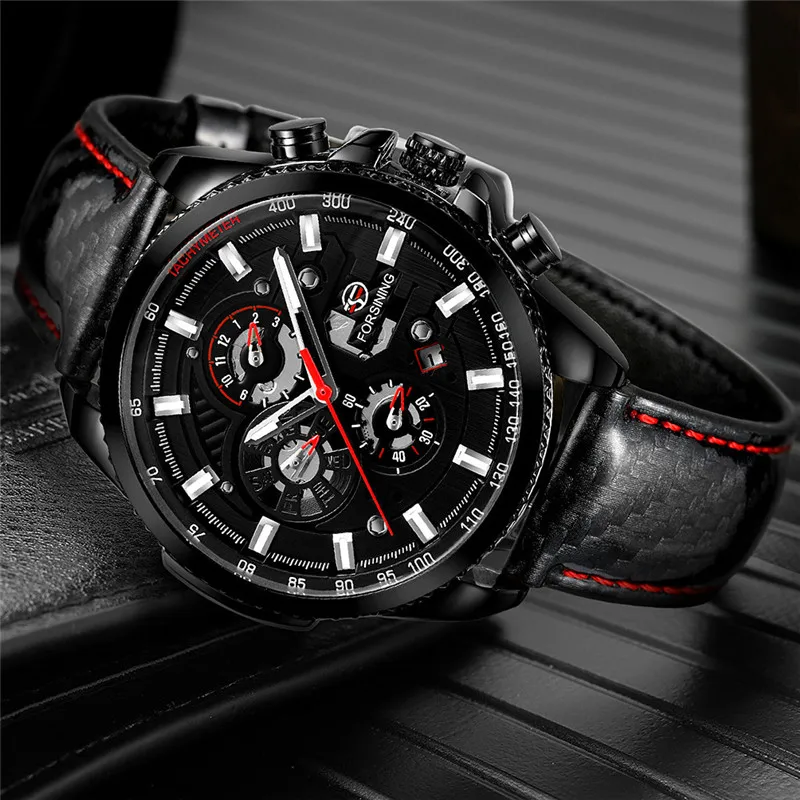 Часы наручные FORSINING Мужские механические автоматические спортивные