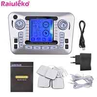 electrical muscle stimulator relax muscle massage machine pulse tens acupuncture therapy massager slimming fat burner 10 pads