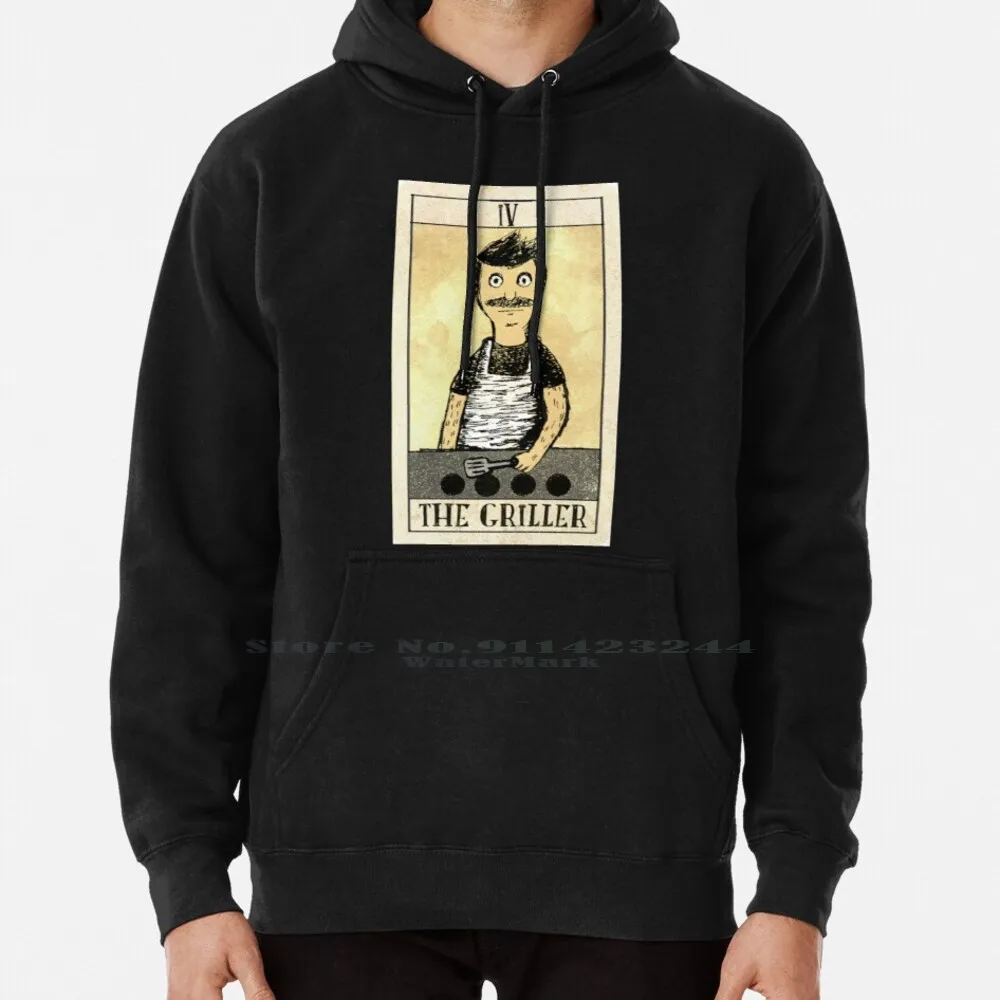 

The Griller Hoodie Sweater 6xl Cotton Fanart Tarot Divination Bob Belcher Women Teenage Big Size Pullover Sweater 4xl 5xl 6xl