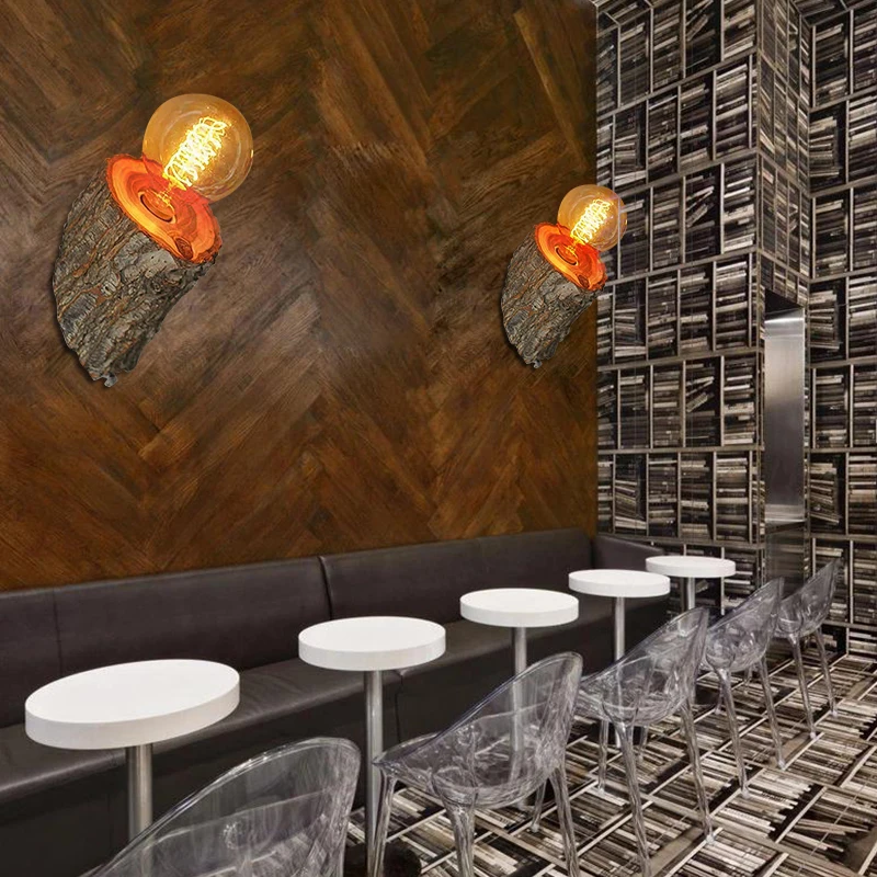 Настенный светильник скандинавский современный с переключателем E27