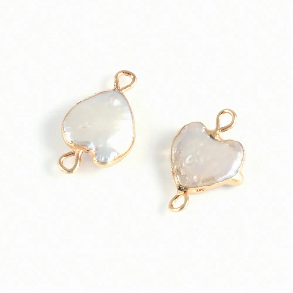 

Подвеска из натурального пресноводного жемчуга в виде сердца