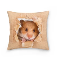 hamster cushion cover papery pillowcase 3d lovely mouse decorative pillow cover home decor throw pillow case