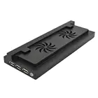 Вертикальная подставка для консоли Xbox One S, с охлаждающим вентилятором, подставка-держатель для хранения, для Xbox One S, кронштейн 3 USB-порта