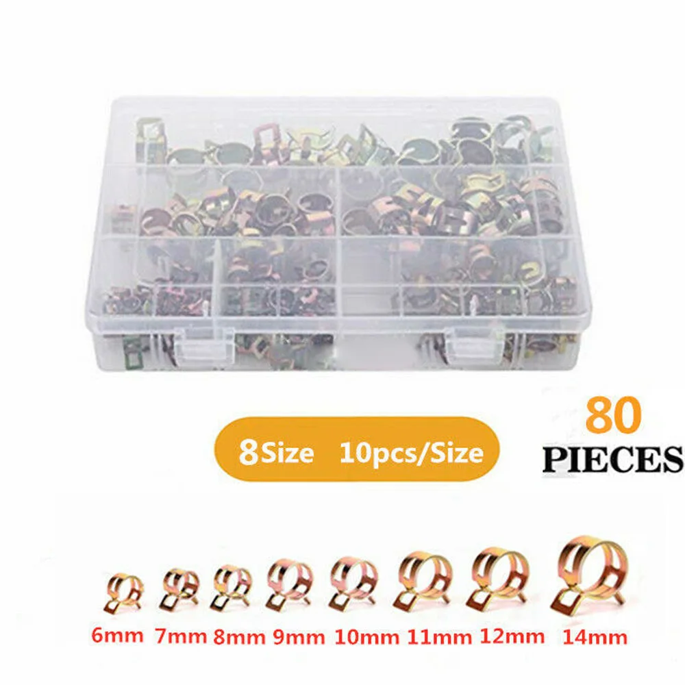 

Kit Fuel/Water Hose Spring Clips Corrosion resistant.replacement Hot Sale