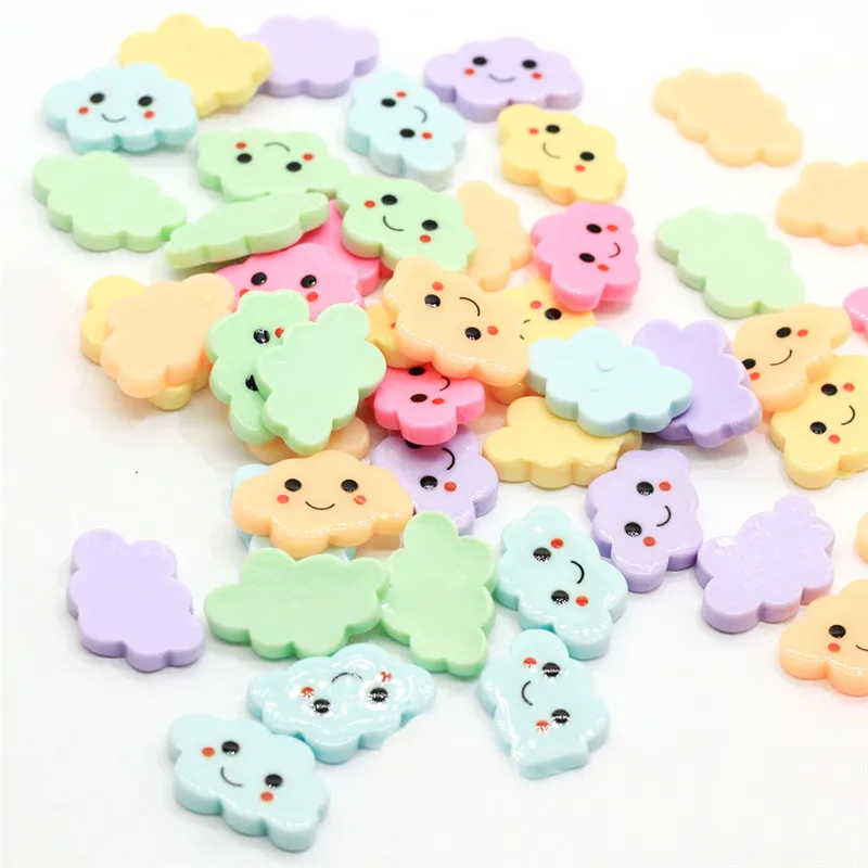 10 шт. DIY улыбка облако ломтики спрей для слаймов ПОСТАВКИ ИГРУШЕК Полимерная