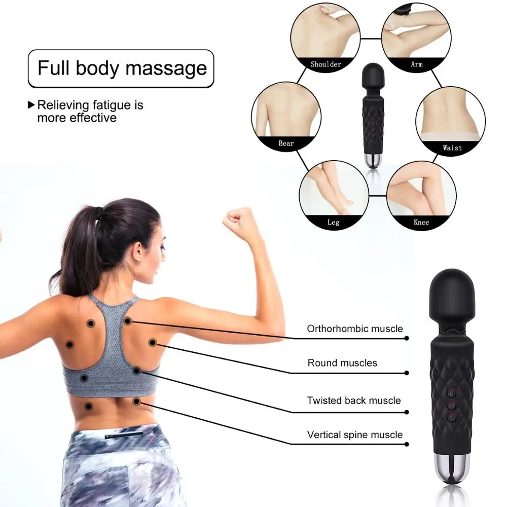 AYIYUN Мощная Волшебная Палочка Вибратор Секс-Игрушки для Женщин Стимулятор