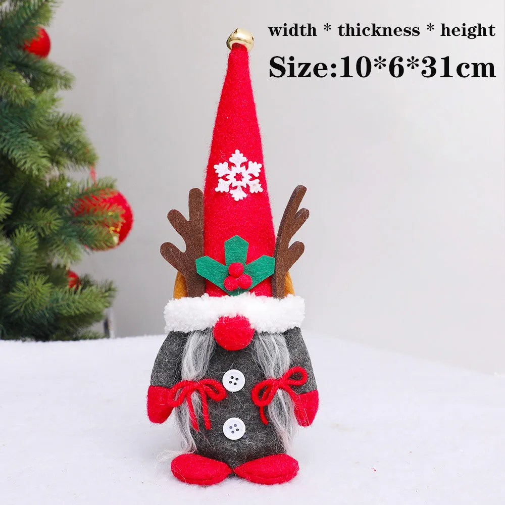 Рождественский подарок красные рога Рудольф Снежинка для мужчин и женщин
