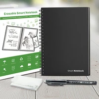 a4 b5 a5 a6 size smart reusable erasable notebook microwave wave cloud erase notepad note pad lined with pen save paper