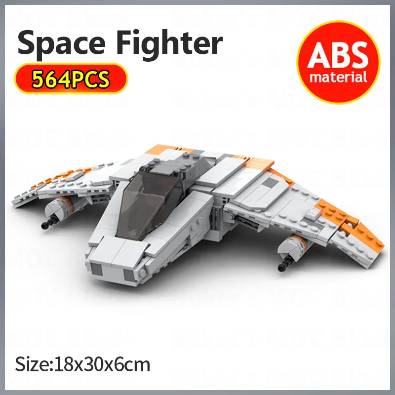 

New MOC Space Series Wars V-Wing Airspeeder Fighter Model Building Block Aircraft Model Bricks Kids DIY Assembly Toys Xmas Gifts