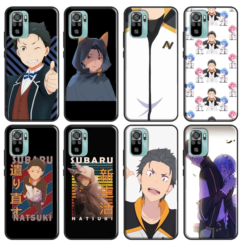 Чехол Natsuki для Subaru Re Zero Xiaomi Redmi Note 10 Pro 8 7 K40 8T 9S 9C 9A 8A 7A 9T 9 чехол телефона - купить по