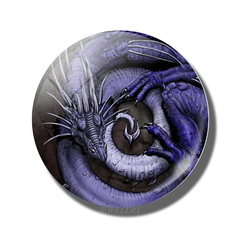 as show 5 шт./компл. Dragon King 12/16/20/25/30 мм фото Стекло выпуклые Дракон Леди DIY ручной работы художественная кулон ювелирные изделия аксессуары Подарки - Цвет: as show