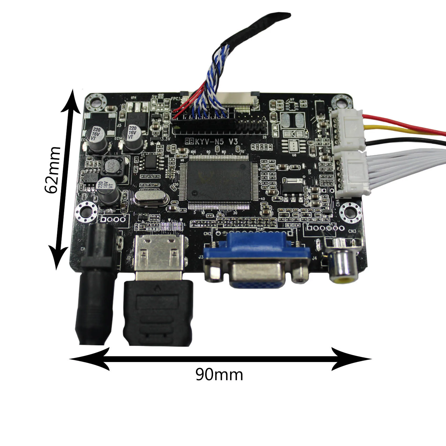 

LCD Display 15" M150EW01 V0 1280X720 LCD Screen with HD-MI VGA AV LCD Controller Board