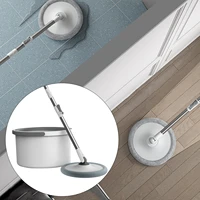 360 spinning mop and bucket system with wringer set for tile