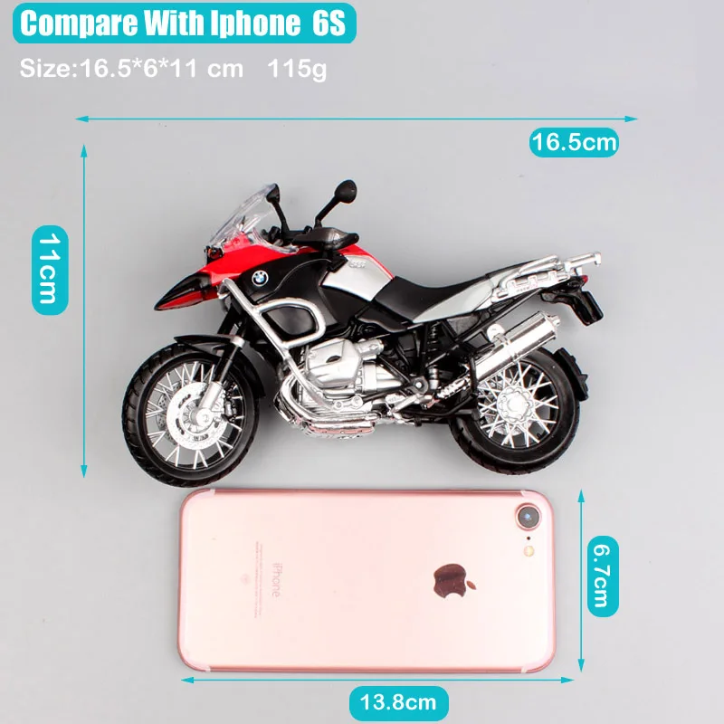 1:12 Масштаб R1200GS моторад металлические спортивные Литые и игрушечные автомобили R