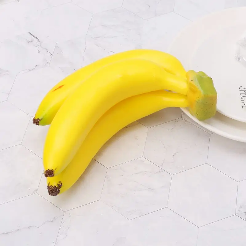 

Realistic Lifelike Artificial Banana Bunch Fruit Fake Display Prop Decorative Food Home Party Decor