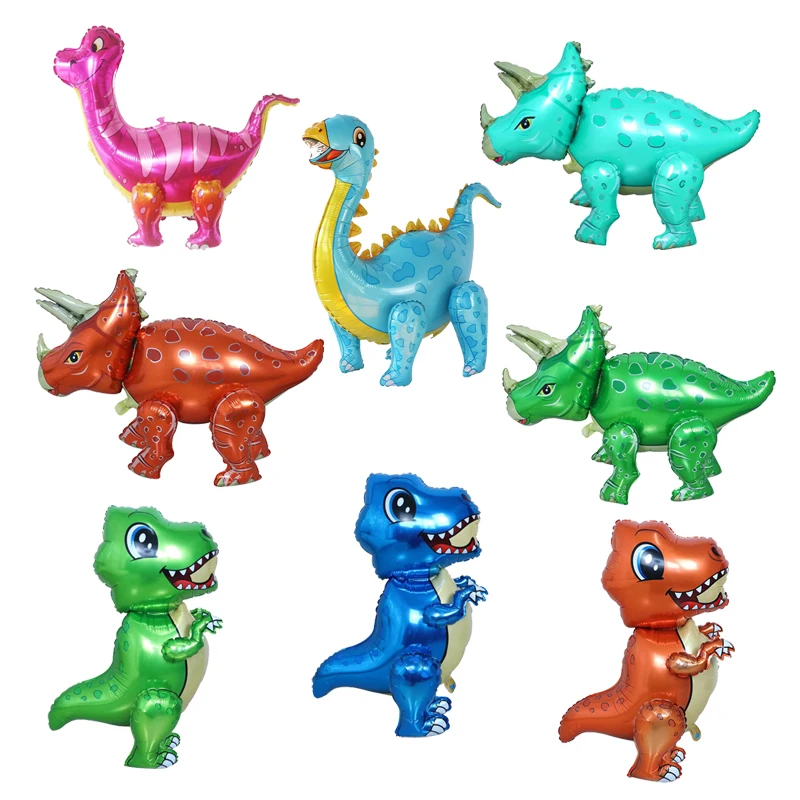 

3D Giant Assemble Dinosaur Foil Balloon Animal Air Globos Childrens Dinosaur Birthday Party Decorations Balloon Boy Kids Toys