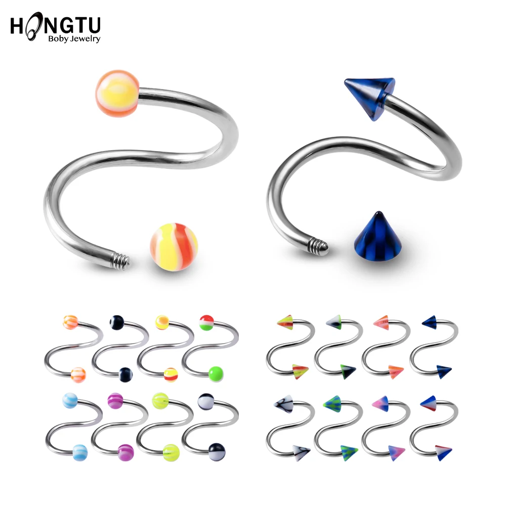 Для детей возрастом от 5 до 10 шт. акриловые бусины закрученный в спираль штанга