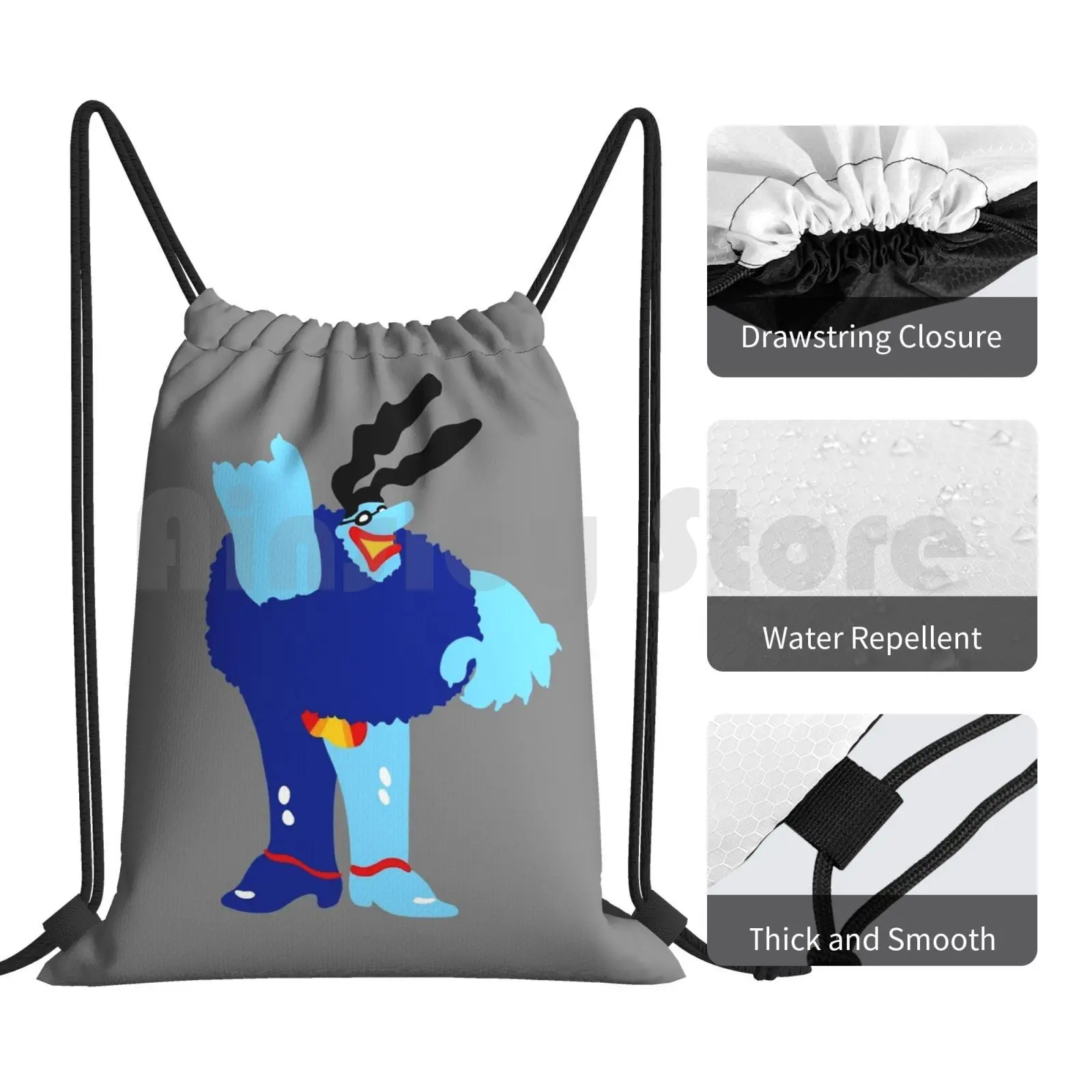 Минимальный синий рюкзак Meanie сумки на шнурке спортивная сумка водонепроницаемая