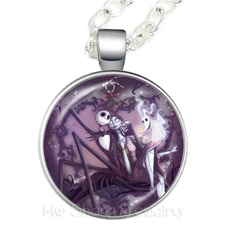 Кошмар перед Рождеством Джек Скеллингтон и Салли 25 мм стеклянный кабошон