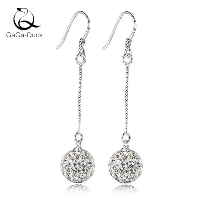 Женские длинные висячие серьги с кисточками из стерлингового серебра 925 пробы