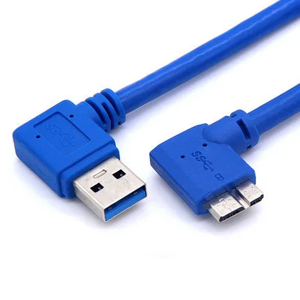 Degree USB 3.0 Left Right Angled A Male To Micro B 10 Pin Short Adapter AM/ MicroB Cable for Mobile HDD 0.25m | Компьютеры и офис