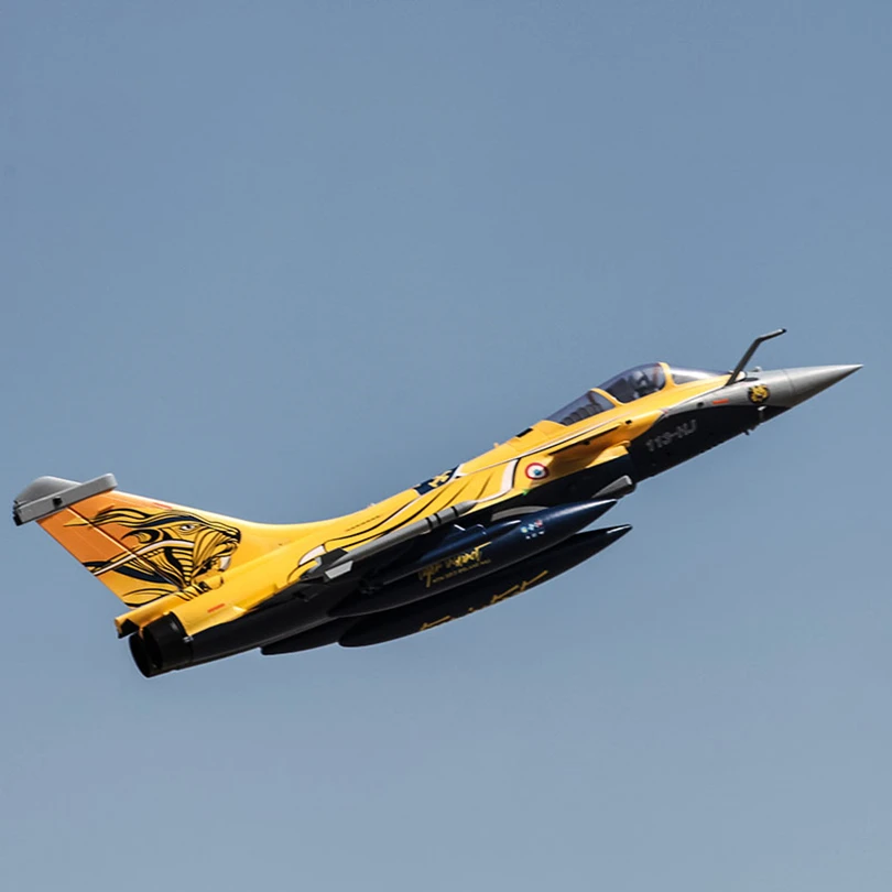 Радиоуправляемый самолет FMS 80 мм Ducted Fan EDF Jet Rafale Dassaul 6CH с клапанами убирает