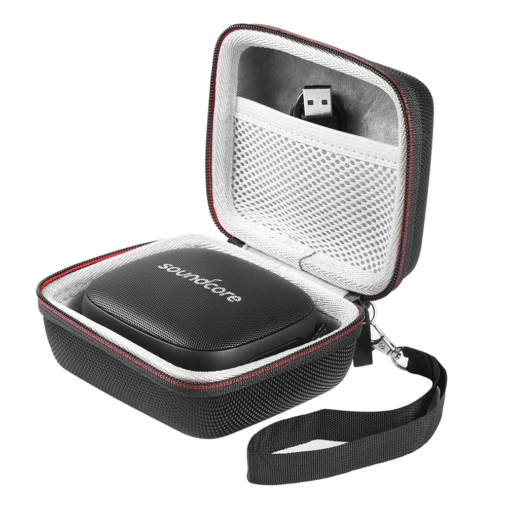 Самый новый жесткий чехол EVA для портативной водонепроницаемой Bluetooth-колонки Anker Soundcore Icon Mini со встроенным отделением для хранения USB-кабеля