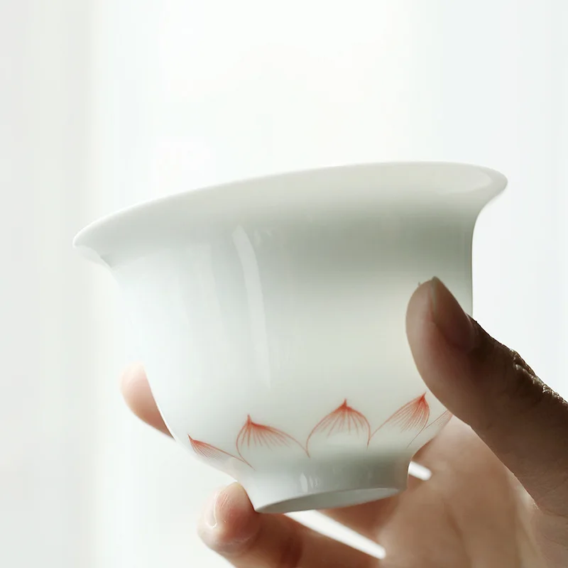 Новые чаши из белого фарфора ручной росписи с тремя талантами большие китайские
