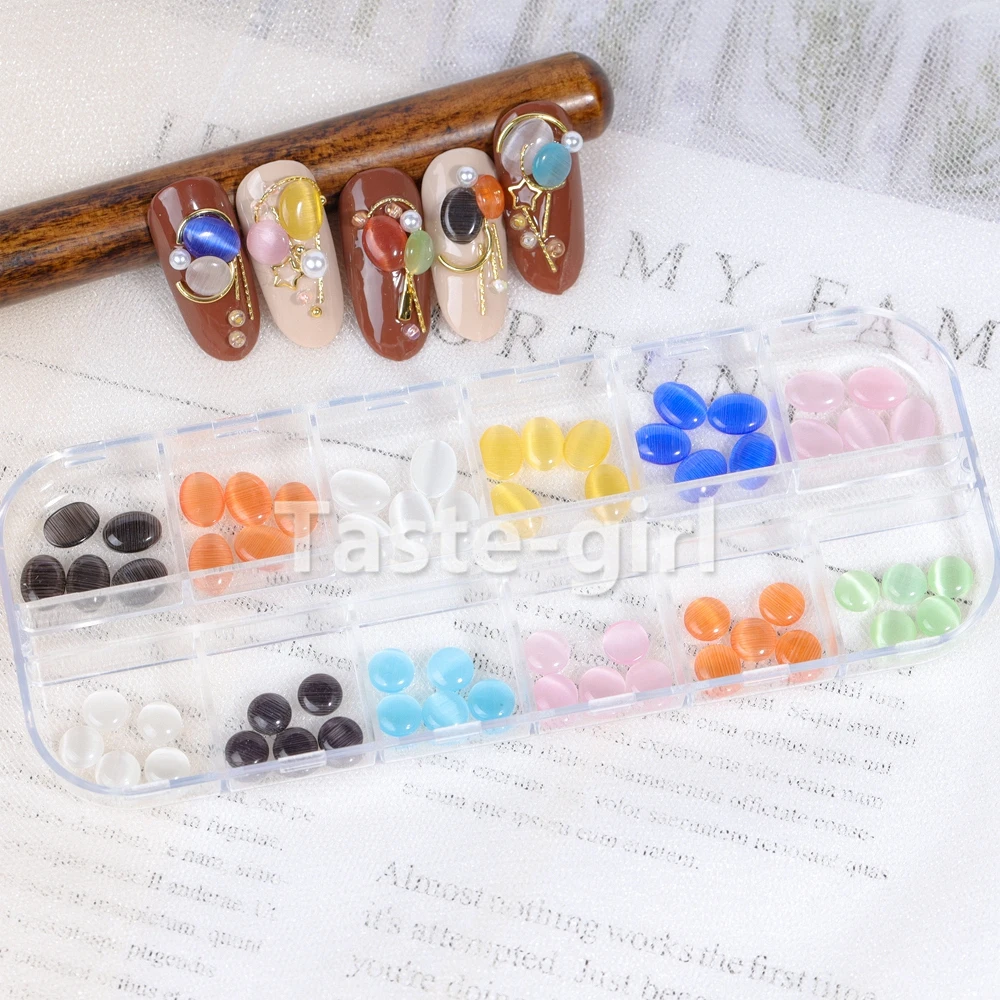 60 шт. опал 3D украшения для ногтей Стразы драгоценные камни ювелирные изделия