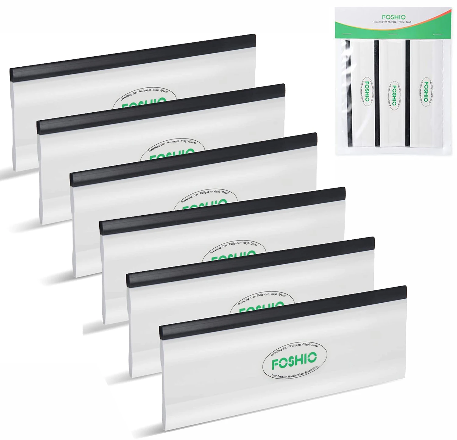 FOSHIO 3 6 штук в партии углеволоконная виниловая Ракель бытовой Стекло чистки