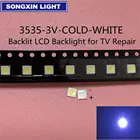 Светодиодная подсветка, 2 Вт, 3535, 3 в, 6 в, холодный белый, лм, 50 шт.