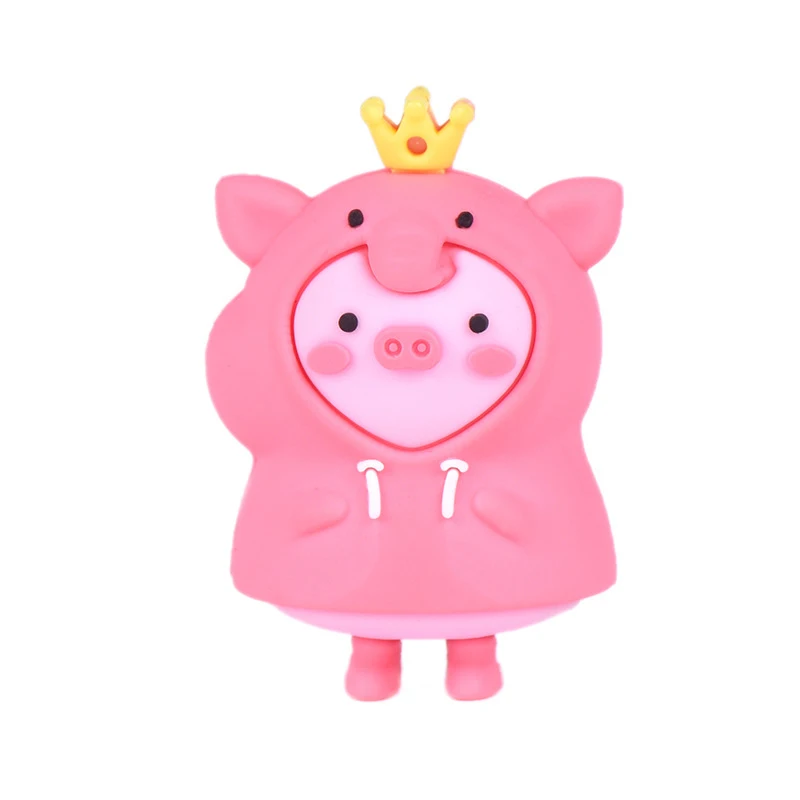 

Lovely Raincoat Pig Small Statue Mini Figurine Crafts Figure Ornament Miniature Model