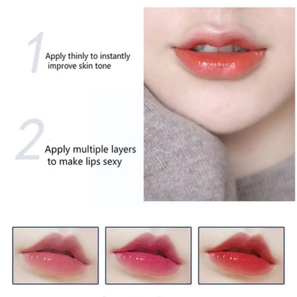

NEW Lip Balm Color Changing Moisturizing Gold Foil Lip Makeup Care Lasting Lip Glaze Oil Lip Lip Natural Lip Stick Long Glo T8O1