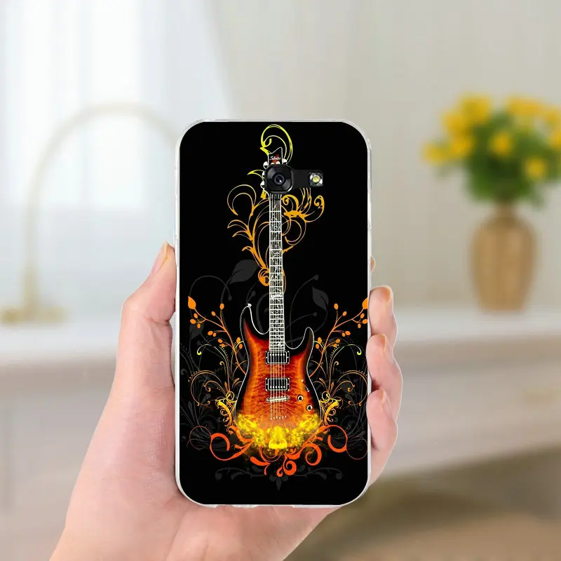 Soft TPU Phone Cases Bass Guitar Strings Music Guitares for Samsung Galaxy Note 2 3 4 5 8 S2 S3 S4 S5 Mini S6 S7 S8 S9 Edge Plus | Мобильные