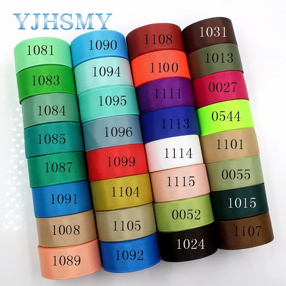 YJHSMY J-181014-4 25 мм 10 ярдов одноцветные ленты с принтом ручной работы аксессуары для