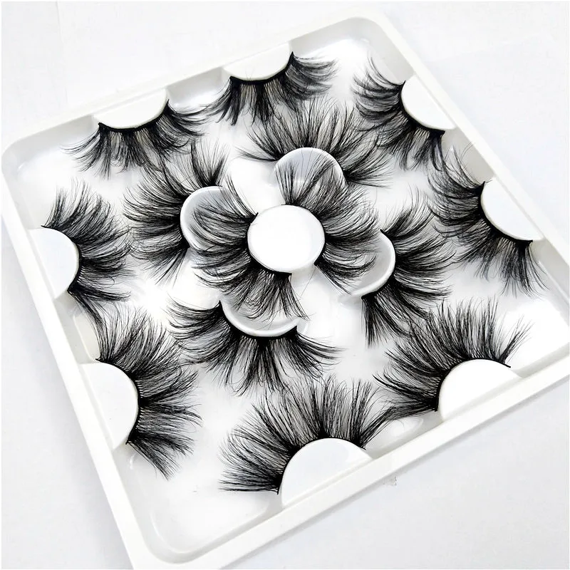 Ресницы из искусственной норки для наращивания пушистые 3d ресницы 25 мм 8 пар 7 |