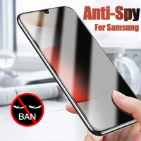 anti spy glass for samsung s21 plus note 20 10 s10 lite s10e full cover privacy screen protector m31s m31 m21 m10s j8 j4 j6 plus