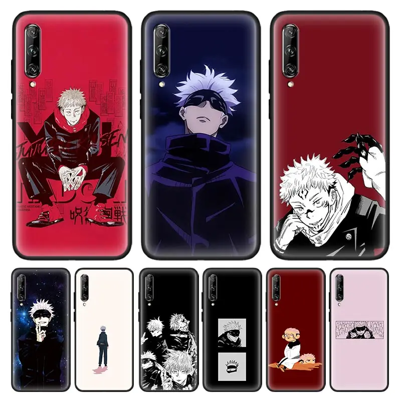 

art jujutsu kaisen Anime Phone Case for Huawei Y6 Y9 Prime Y5 Y7 2019 Y7a Y6p Y7p Y8p Mate 20 10 Lite X 30 40 Pro Black Cover
